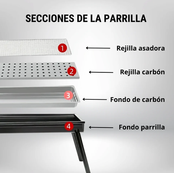 Parrilla Portátil Plegable