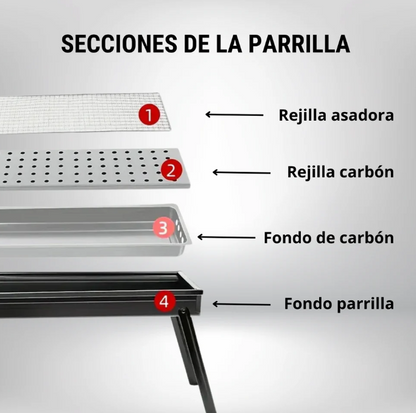 Parrilla Portátil Plegable
